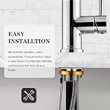 Tohl ar Kitchen Sink Mixer Tap Chrome with Pull Down Sprayer 2 Modes view 4