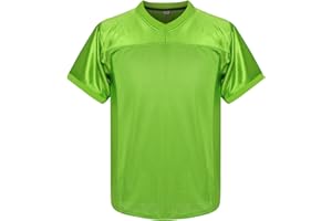 AYOUBAUS Youth Boys' Blank Football Jersey,Athletic Fans Shirts Practice Sports Shirt for Kids