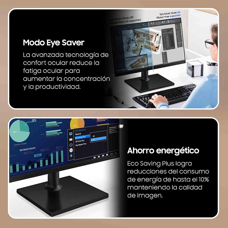 Monitor Essential S3 S30GD Full HD 24" con 100Hz y Modo Eye Saver