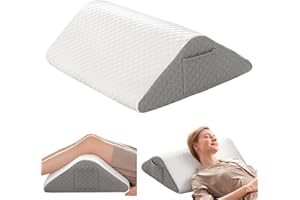 Knee Wedge Pillow, Leg Elevation Pillows for After Surgery, Triangle Pillow Wedge for Ankle Support, 8'' Height Foam Wedge Pi