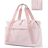 BAGSMART Personal Item Travel Bag For Spirit Airlines, 23L Lightweight Gym Bag for Women Foldable Duffle Bag Weekender Overnight Bag for Travel, Gym