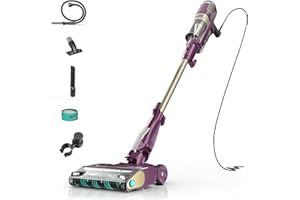 Shark POWERDETECT Ultra-Light Corded Stick Vacuum with DuoClean Technology, Self-Cleaning Brushroll for No Hair Wrap, Anti-Allergen Complete Seal, and Odor Neutralizer Technology, Purple, HZ4001AMZ