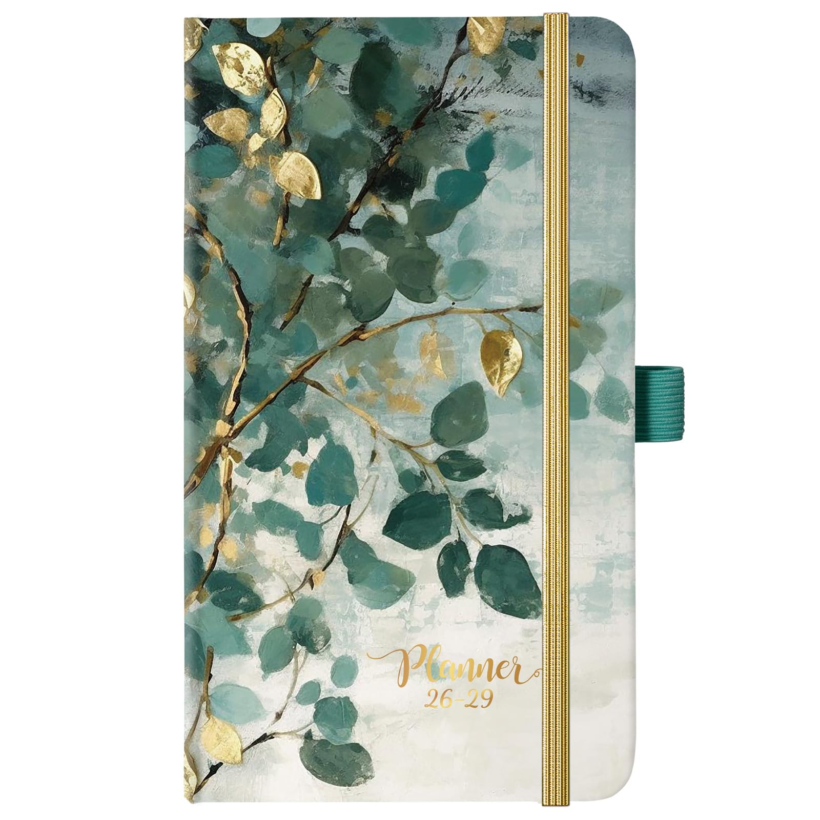 Photo 1 of 2026-2029 Pocket Planner/Calendar - 3 Year Planner 2026-2029, July 2026 - June 2029(36 Months), 6.3" x 3.7", 3 Year Monthly Planners with Inner Pocket, Pen Holder & Elastic Closure - Art Leaves