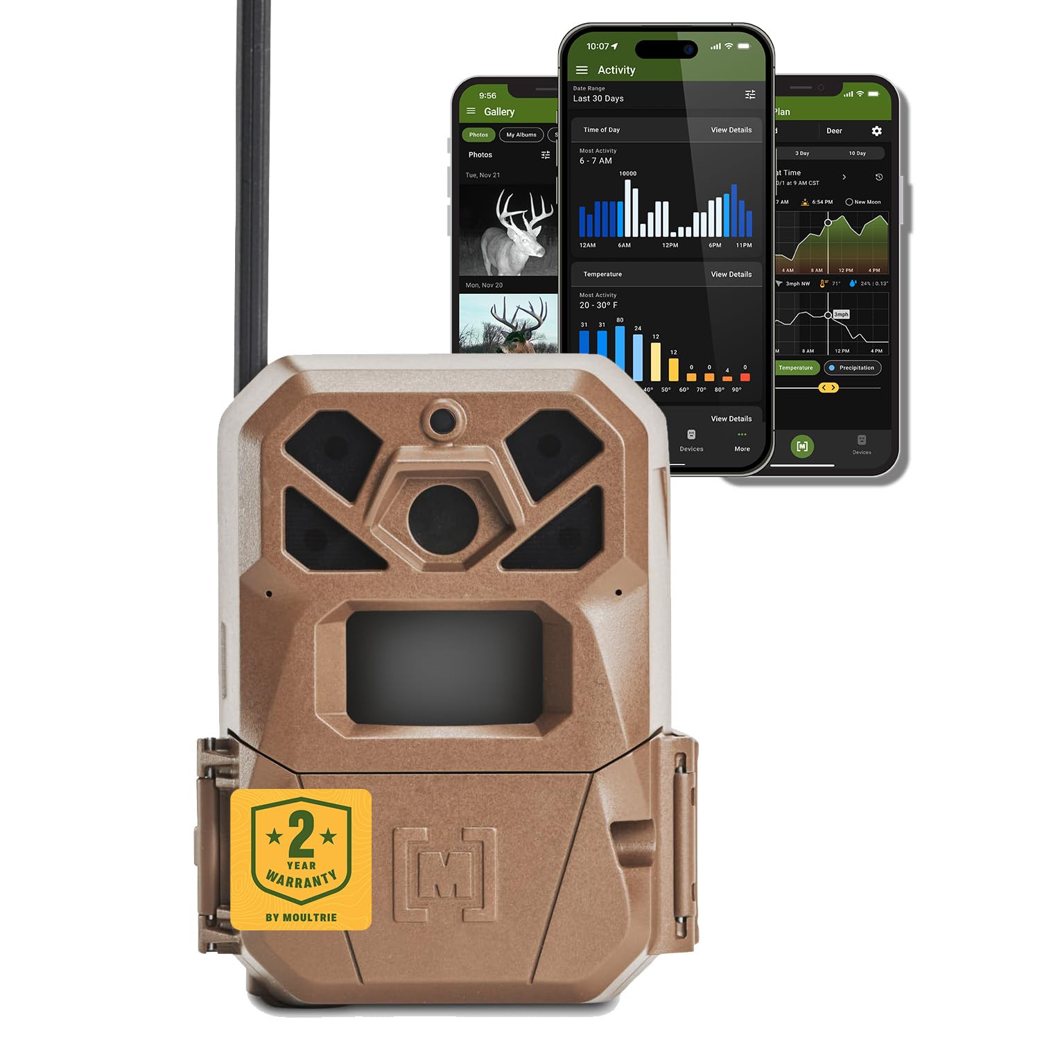 Photo 1 of Moultrie Edge 2 Cellular Trail Camera - Auto Connect Nationwide 4G LTE - On Demand 36MP Photo - 1080P Video with HD Audio - 100 Ft Detection Range - Low Glow Flash