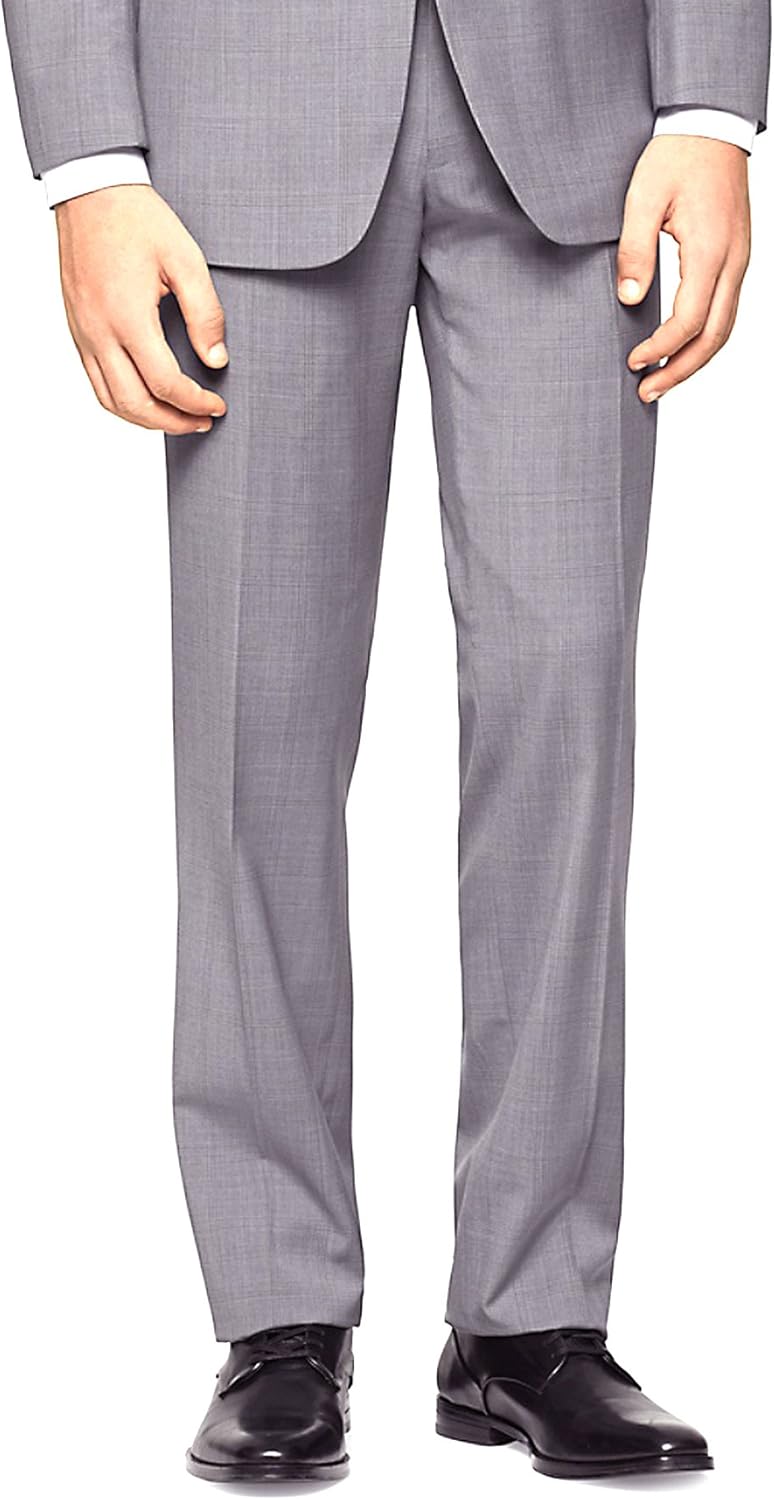blue slim fit dress pants
