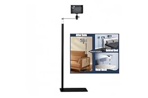 Bee Elf Projector Stand,Anti Shake Design,Stainless Steel Coating Projector Mount, can Rotate 360 ° Horizontally and tilt 90 ° -The Carbon Steel Projector Stand Perfect for projectors