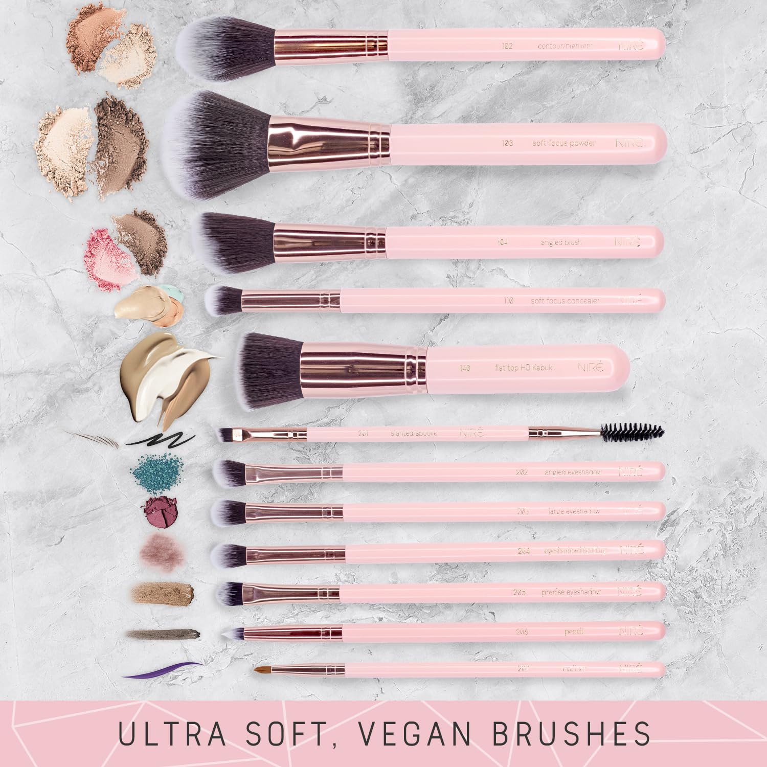 Pink Makeup Brushes