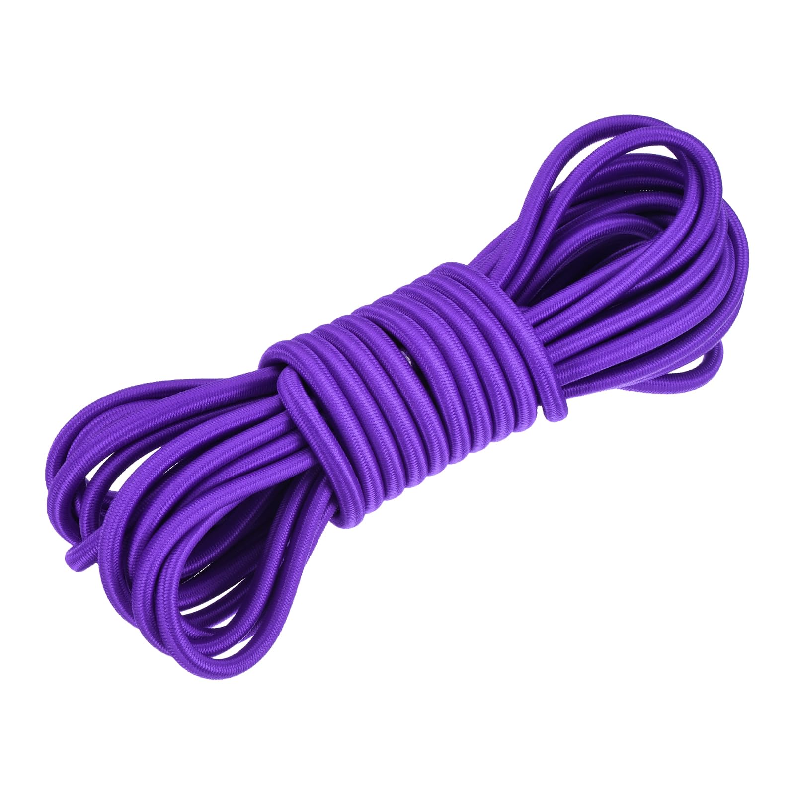 DMiotech 6mm Shock Cord, 7.6 M Purple Bungee Cord Tent Pole Shock Cord Round Elastic Kayak Rope Stretch String Marine Grade Heavy Polyester for DIY Projects Tie Downs