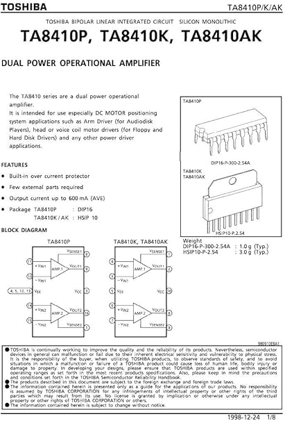 circuito integrato ta8410ak