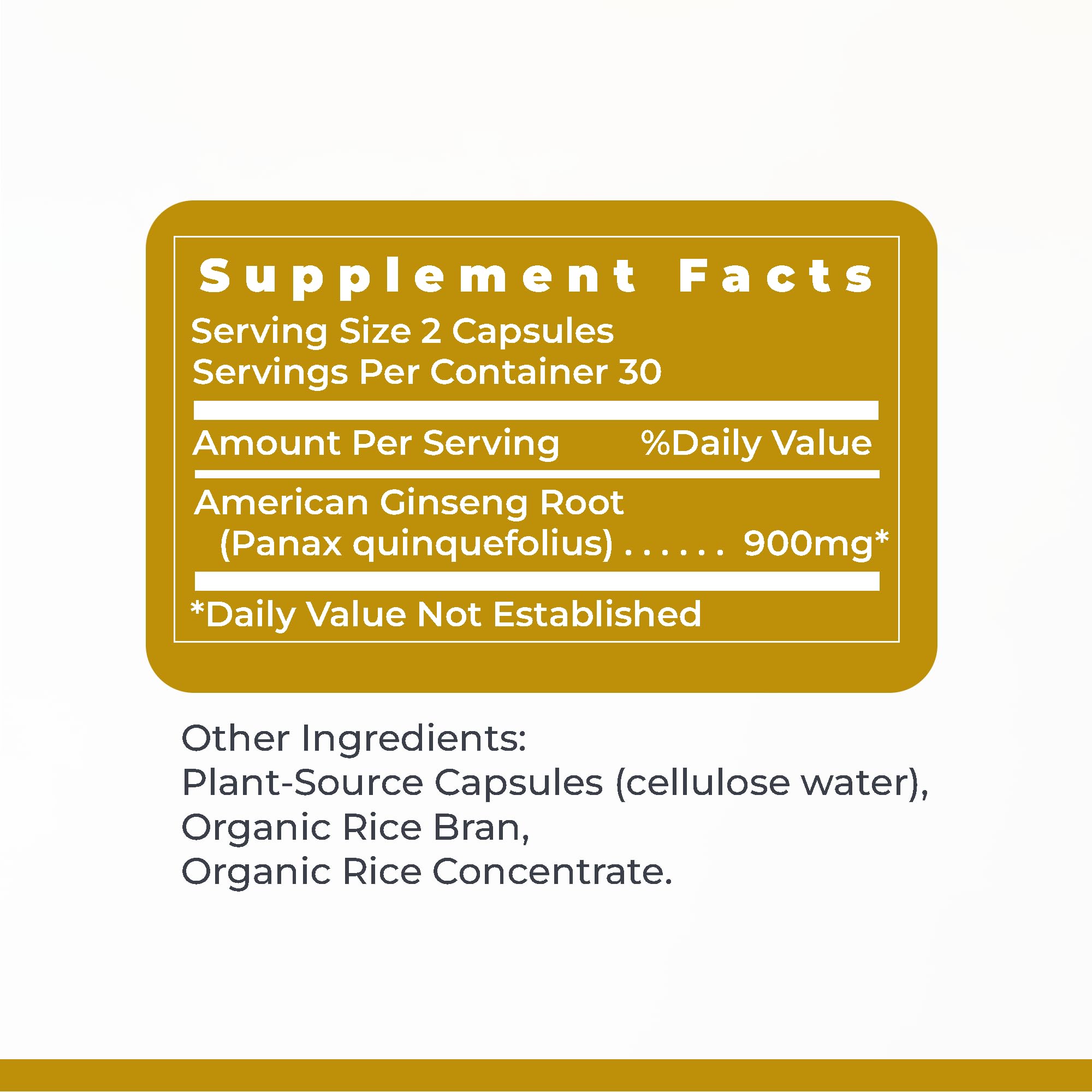 Premier Research Labs American Ginseng Supplement - American Ginseng Capsules, Herbal Ginseng Root Pills, North American Ginseng Herb Extract, Calming Energy Supplement - 60 Plant-Based Capsules