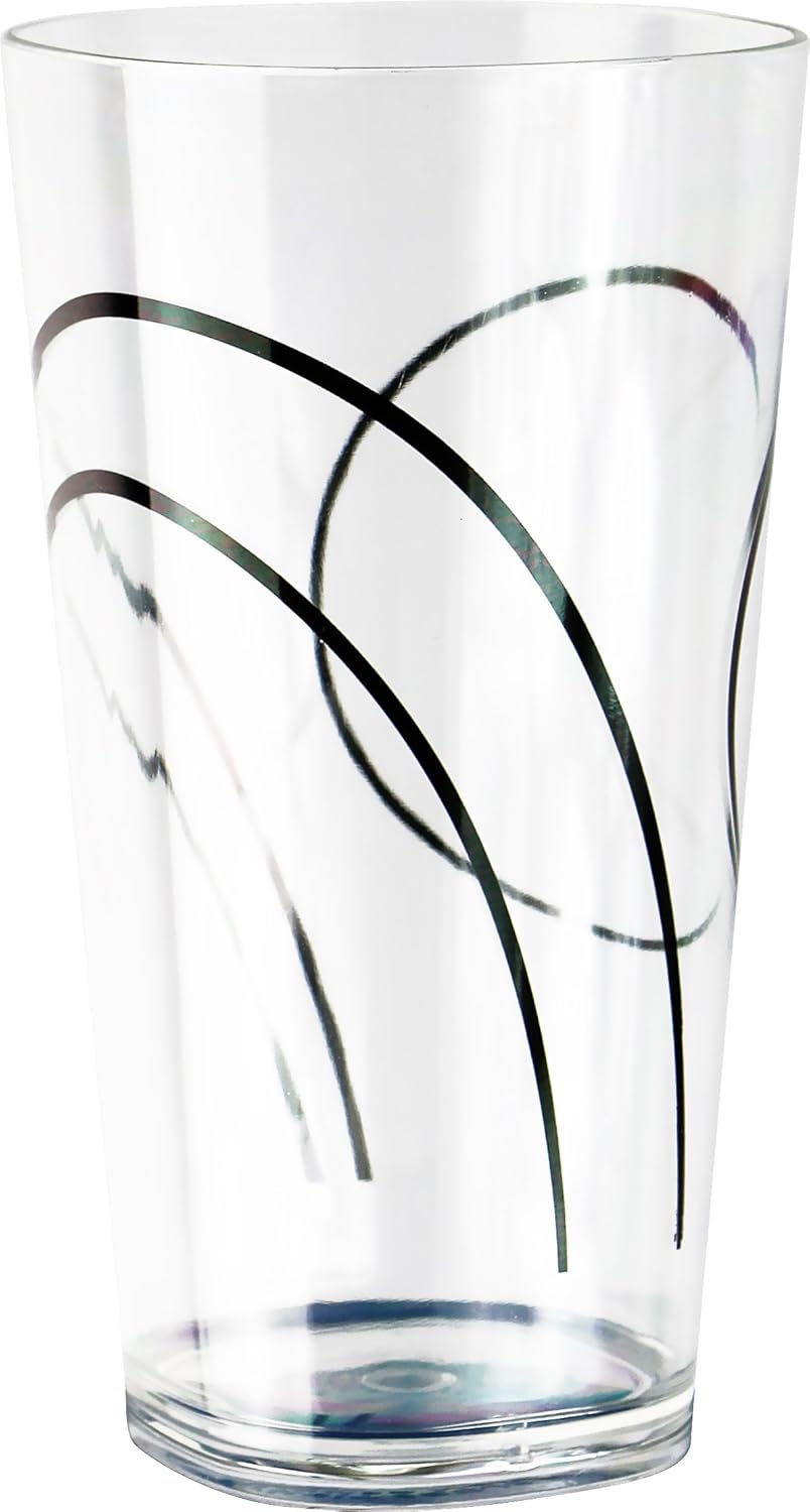 Corelle Coordinates Simple Lines 19Ounce Acrylic Square Glasses, Set of 6 Amazon.ca Home