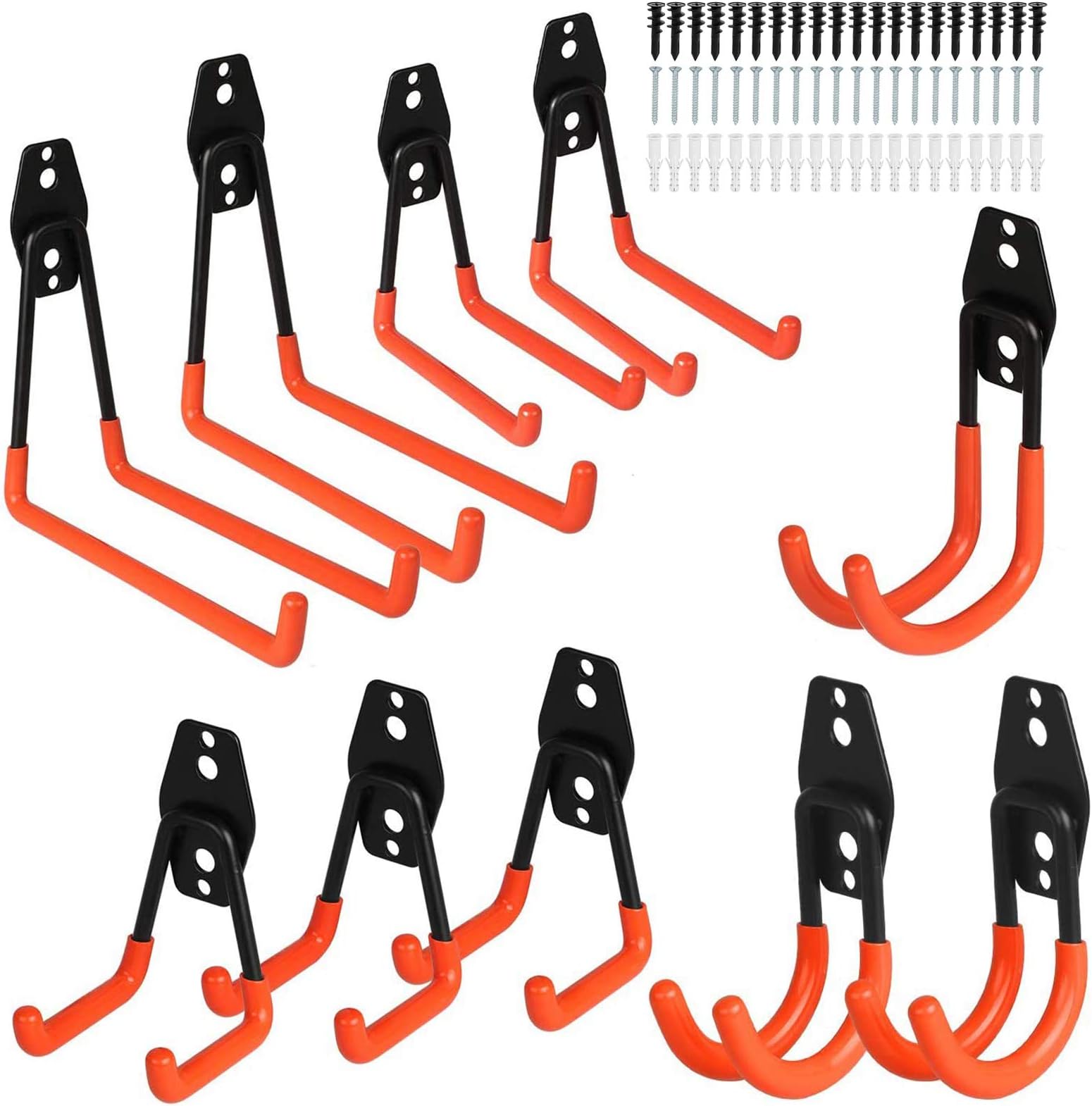 ProChosen 10-Pack Steel Garage Storage Utility Double Hooks