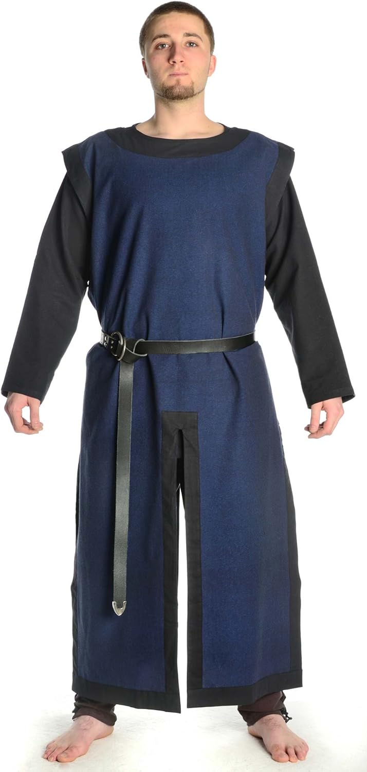 HEMAD Medeltida Vapensku00f6ld - Tabard - LARP-klu00e4der - Bomull - Beige Med Ru00f6d Templarkors HEMAD Medeltida Vapensku00f6ld - Tabard - LARP-klu00e4der - Bomull - Beige Med Ru00f6d Templarkors