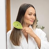 Ninabella Detangling Hair Brush Lime Green—Wet and Dry Tangle Remover view 6