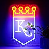 Balanar Baseball Team Logo Neon Sign for Wall Decor,Dimmable Baseball LED Lights Signs for Bar Man Cave Bedroom Home Bar Shop Pub Bistro Party Hotel Game Room Decor Gifts