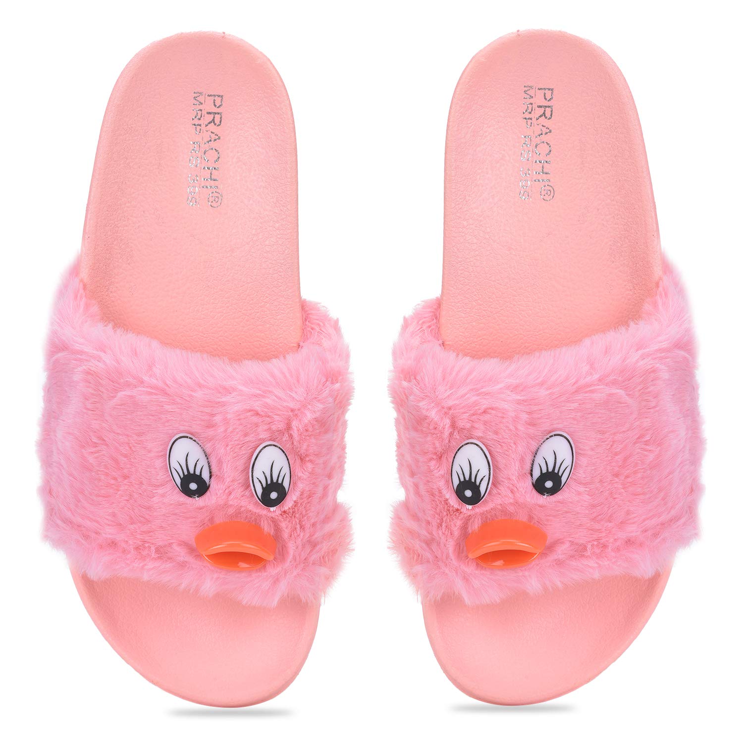 Buy Fly Women Soft Fur FlipFlop Slipper Pink at Amazon.in