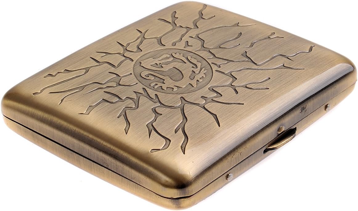 Quantum Abacus Cigarette Case made of zinc alloy, luxury elegance, holds 20 cigarettes, Mod. 518-05 (US)