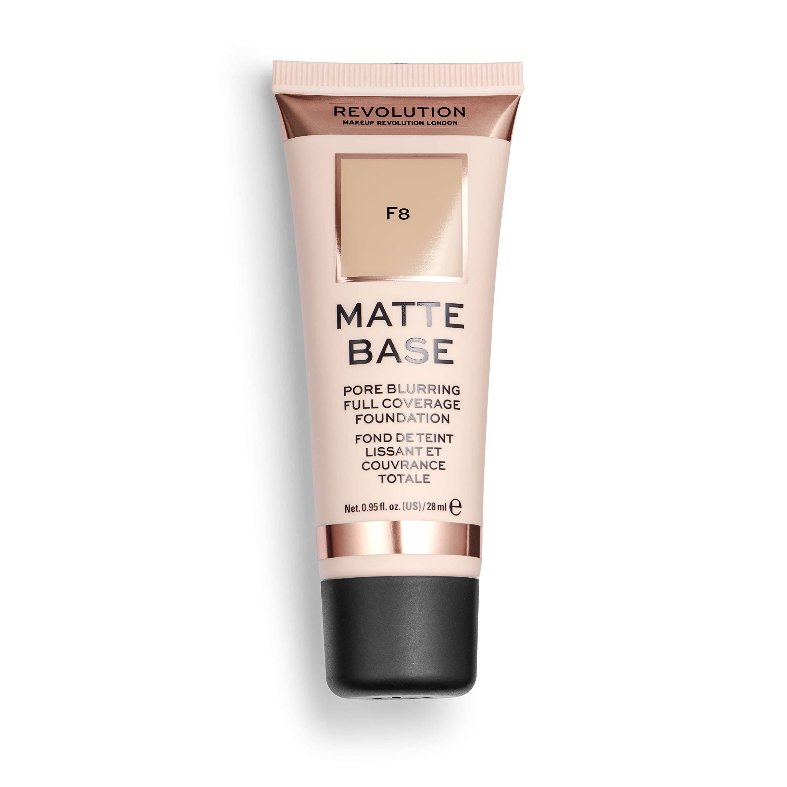 Revolution Beauty London, Matte Base, Foundation, F8, 28ml