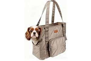 SENIOR BUDDAY Dog Carriers for Small Dogs Pet Carrier Purse for Puppy and Cats Up to 10 lbs Stylish Tote Bag with Pockets Adjustable Shoulder Strap for Travel/Shopping