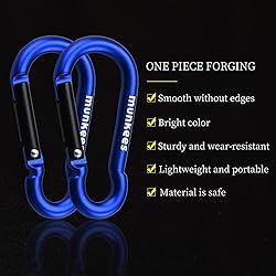 munkees 2-Pack 8-Shaped Carabiner Clips