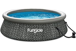 Funsicle 10' x 30'' QuickSet Ring Top Above Ground Swimming Pool, Herringbone,(P1A01030A)