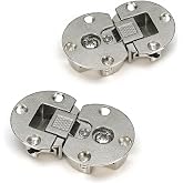 WANLIAN(2 Pieces)-90 Degree Page Turning axis Adjustable Cabinet Door Concealed Hinge Special Table Drop Down Hinge Flush Hinge