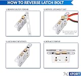 XFORT 3 Lever Polished Chrome Mortice Sashlock 65mm with Key view 4