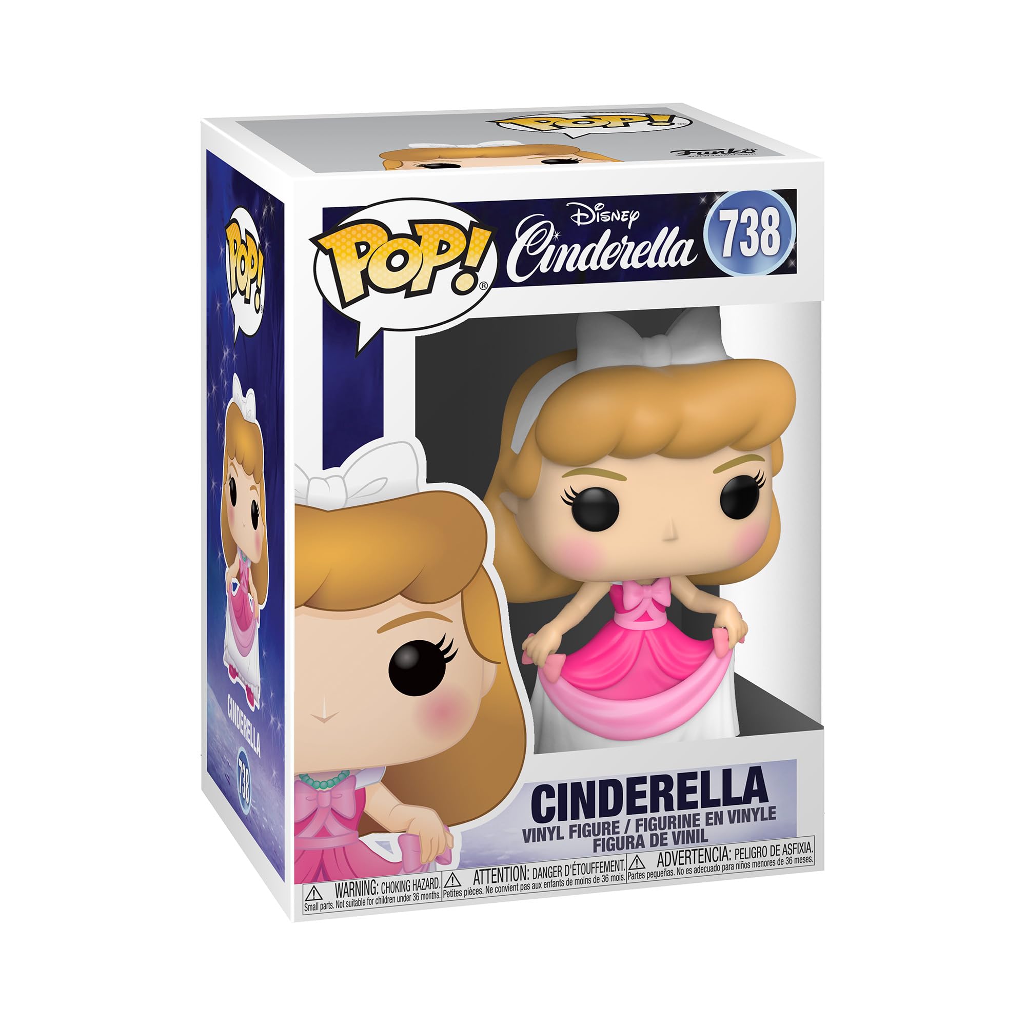 Funko Pop! Disney - Cinderella In Pink Dress - Collectable Vinyl Figure - Gift Idea - Official Merchandise - Toys for Kids & Adults - Movies Fans - Model Figure for Collectors
