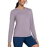 THE GYM PEOPLE Women's Ultra Soft Long Sleeve Workout Shirts Basic Crewneck Athletic Running Tops