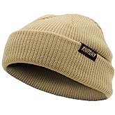KNITDAY Fisherman Beanie Trawler Sailor Skullcap Knit Short Hat Unisex