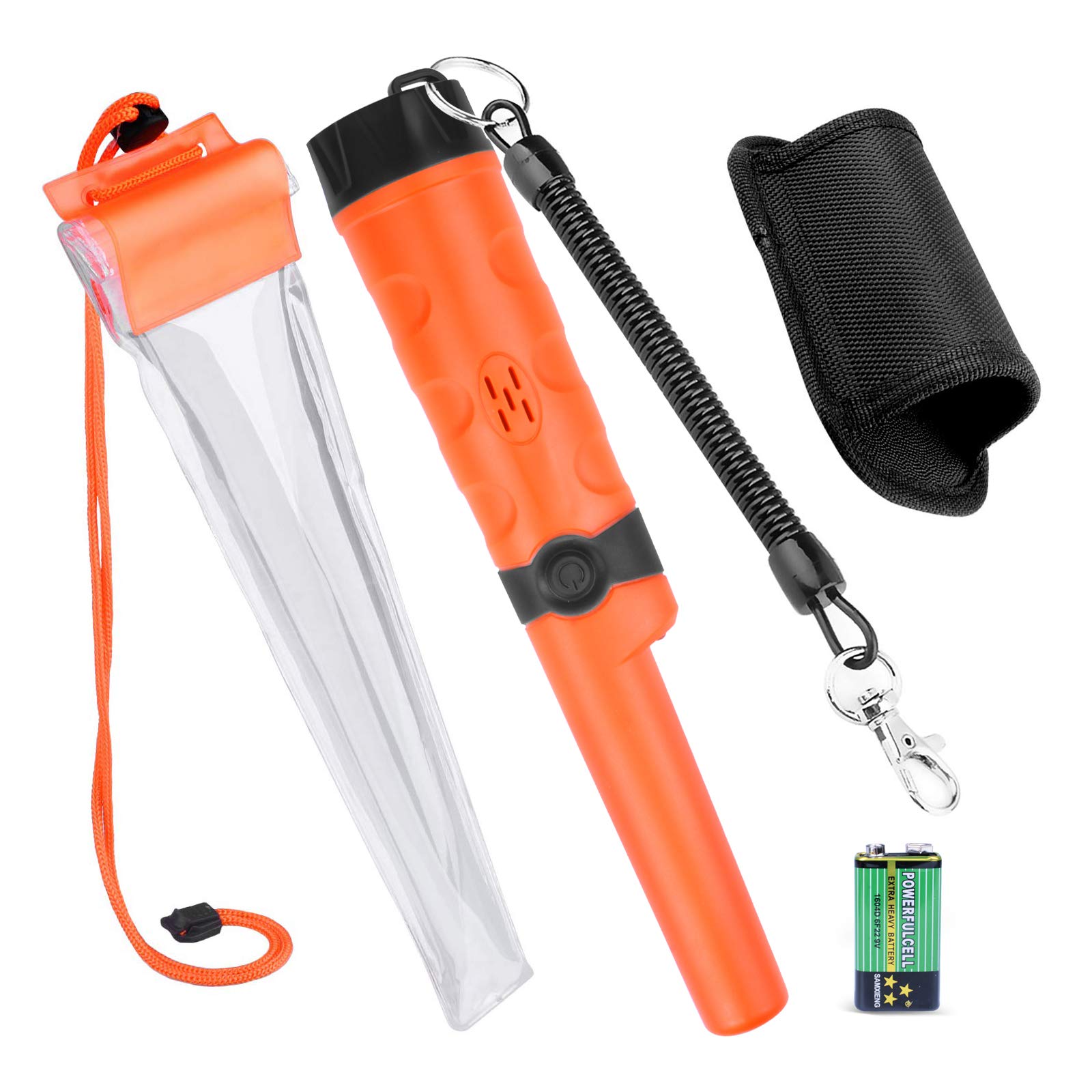 Kuman Pin pointer Water Resistant Metal Detectors with Holster Treasure