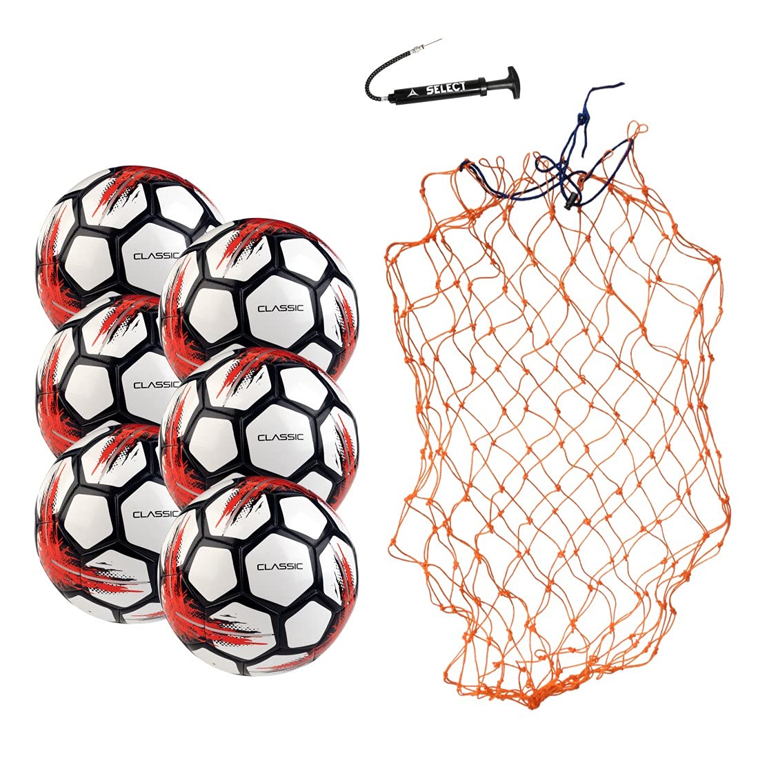 Select Classic V21 Soccer Ball, 6-Ball Team Pack