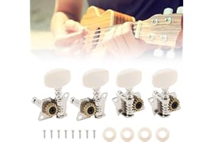 REMAGIC Ukulele Tuning Pegs 4pc, Tuning Peg Machine Heads Tuners Keys 2L 2R Knobs For Ukulele 4 String Guitar, Ukulele Parts Accessories, Ukulele Tuners String Tuning Pegs Keys for Guitarist Musician Lover