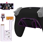 eXtremeRate Back Paddles Programable RISE4 V4 Remap Kit for PS5 Controller BDM-030 040 050 060, Upgrade Board Redesigned Bottom Shell 4 Back Buttons Set for PS5 Controller - Black