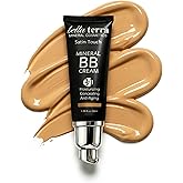 Bellaterra Cosmetics BB Cream - Tinted Moisturizer &amp; Mineral Foundation Makeup, Medium 104 - Lightweight, Oil-Free, Buildable Coverage, Matte Finish, Anti-Aging Concealer, Clean Beauty, 1.69 oz