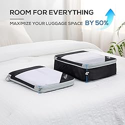 Compression Packing Cubes for Travel, 5 Set Packing