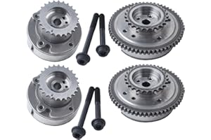 FEIDKS 4PCS Intake Exhaust Timing Camshaft Sprocket VVT Cam Phaser 4Pcs Compatible with F150 Mustang Explorer Taurus,Lincoln 