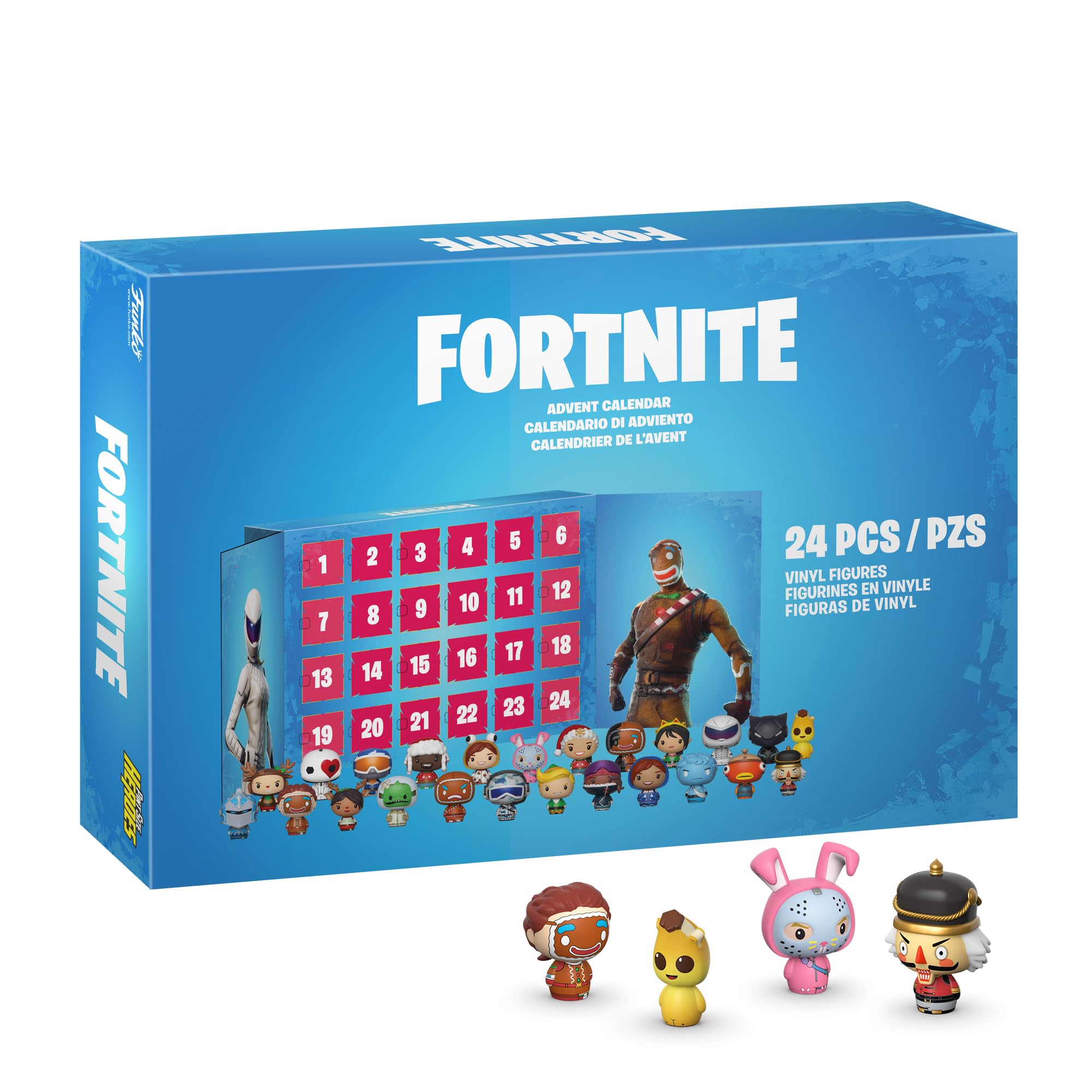 Funko Advent Calendar: Fortnite 24pc - Frostbite - (Pint Sized Heroes) - 24 Days Of Surprise - Collectable Vinyl Mini Figures - Mystery Box - Gift Idea - Holiday Xmas for Girls, Boys & Kids