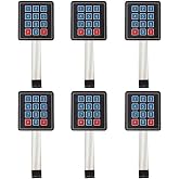 risingsaplings 6pcs 3x4 12 Keys Switch Matrix Membrane Array Keyboard Keypad for AVR PIC Arduino