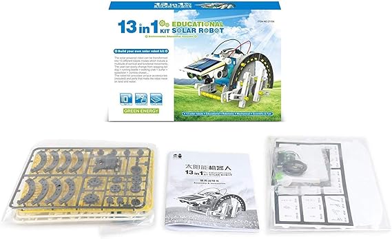 Kanku 13 in 1 Solar Robot Kit Toys for Kids, Educational and Learning Robotic Kit