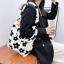 Plush Underarm Bag, Ladies Fluffy Shoulder