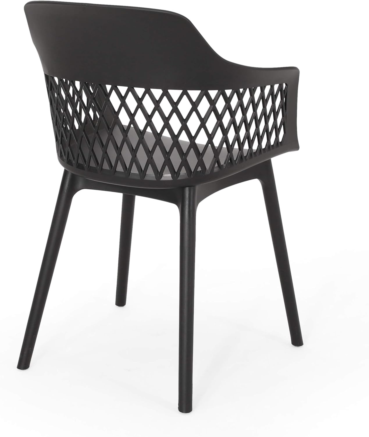 Christopher Knight Home 312178 Madeline Outdoor Dining Chair (Set of 2), Black : Garden & Outdoor