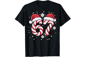 MERRY MEME FACTORY Viral 67 Candy Canes Santa Holiday Kids Humor T-Shirt