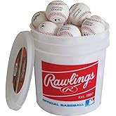 Rawlings | Official League Recreational Use Practice Baseballs | Youth/8U | R8U | Bucket | 24 Count