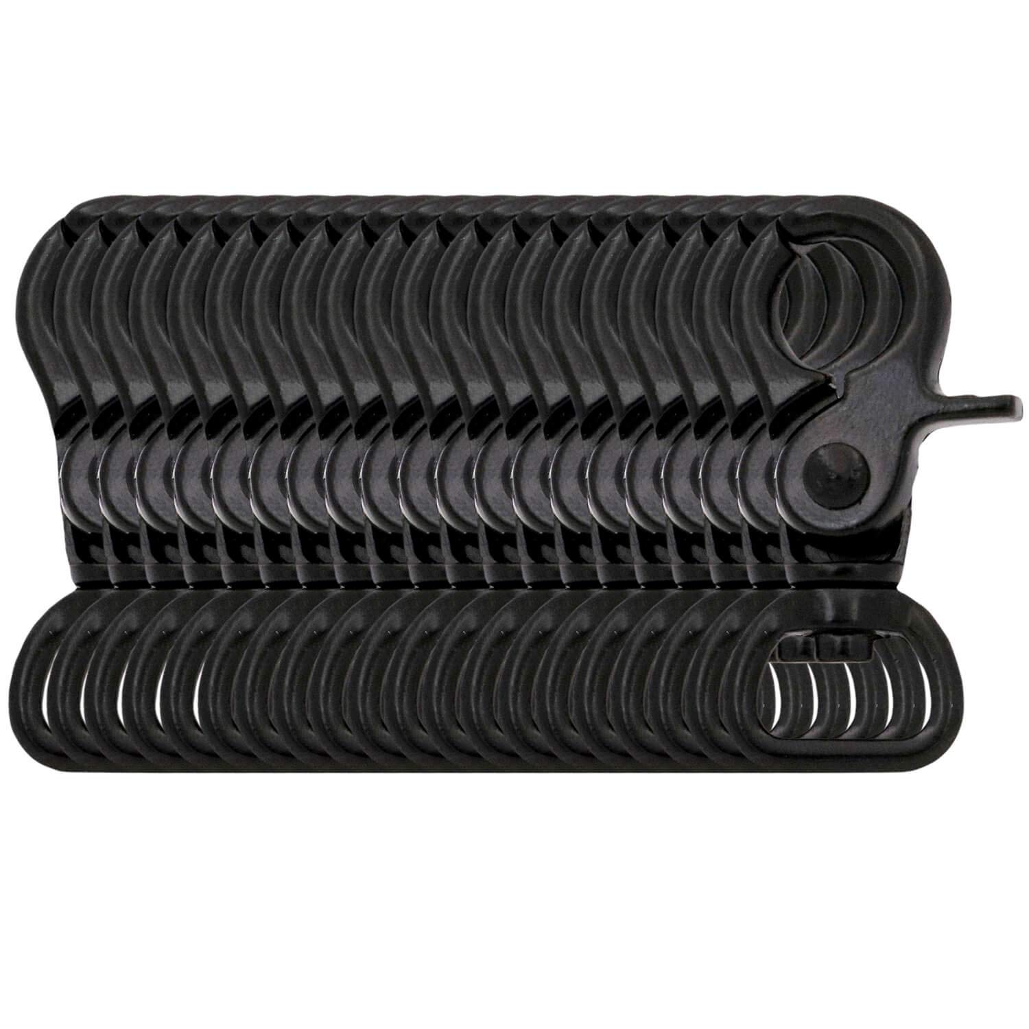 BIKICOCO 1/2'' Swivel Trigger Snap Hook Lobster Claw Clasp Spring Loaded Clip, D-Ring Ended, Black - Pack of 20 — image 1