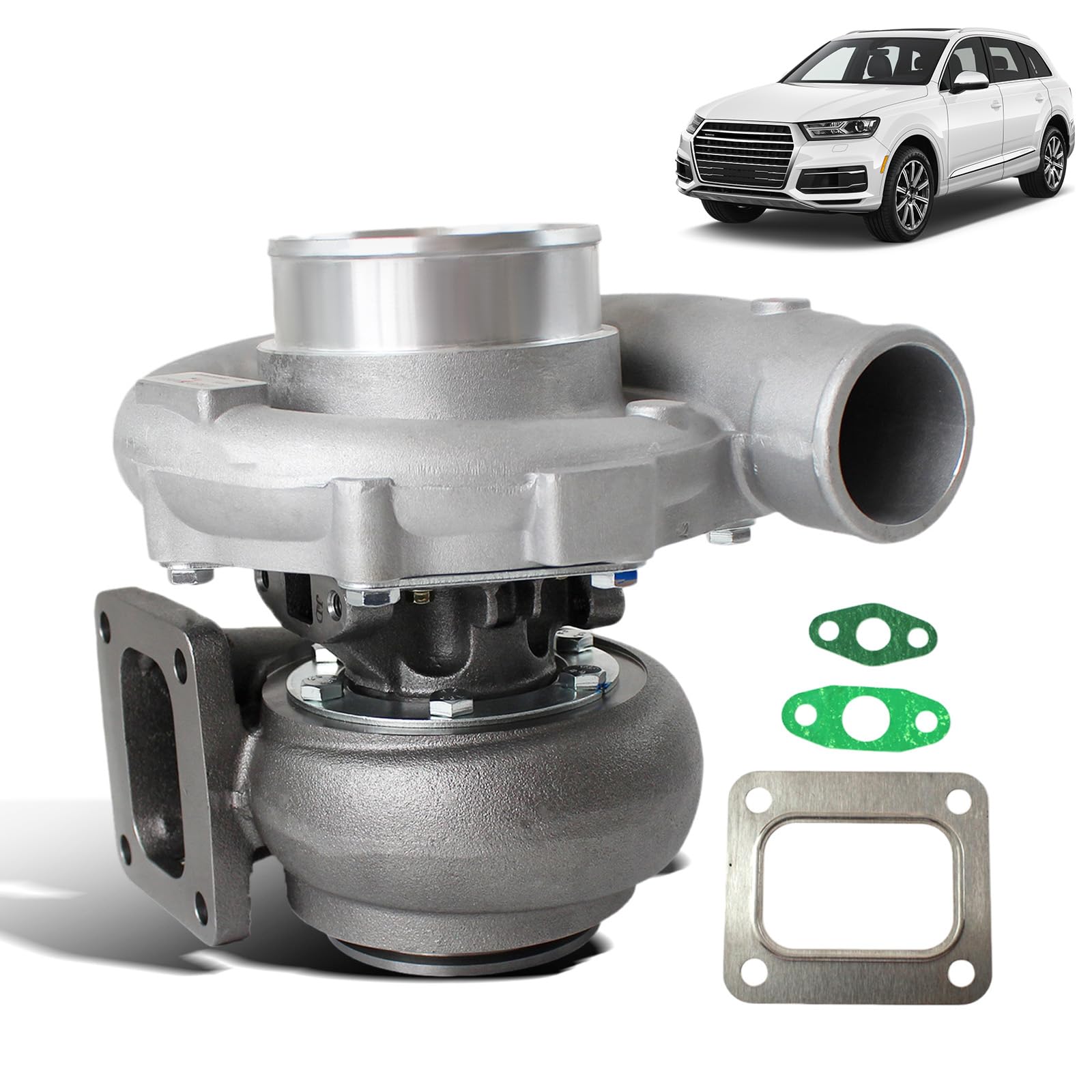Photo 1 of Copachi T76 Turbo Charger Universal Turbocharger T4 .96 A/R Trim 600+ HP 76mm Compressor fit for V6 V8 Turbocharger for Above 3.5L Engines
