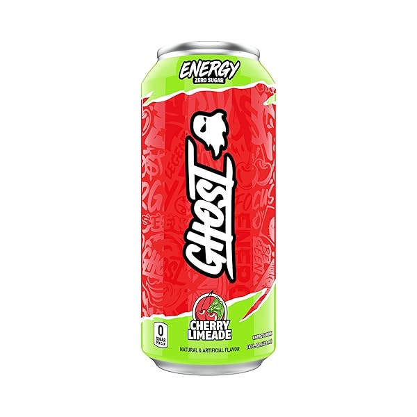 GHOST ENERGY DRINK – SINGLE CAN, CHERRY LIMEADE...