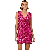 Adrianna Papell Womens Floral Sequin Short Dress