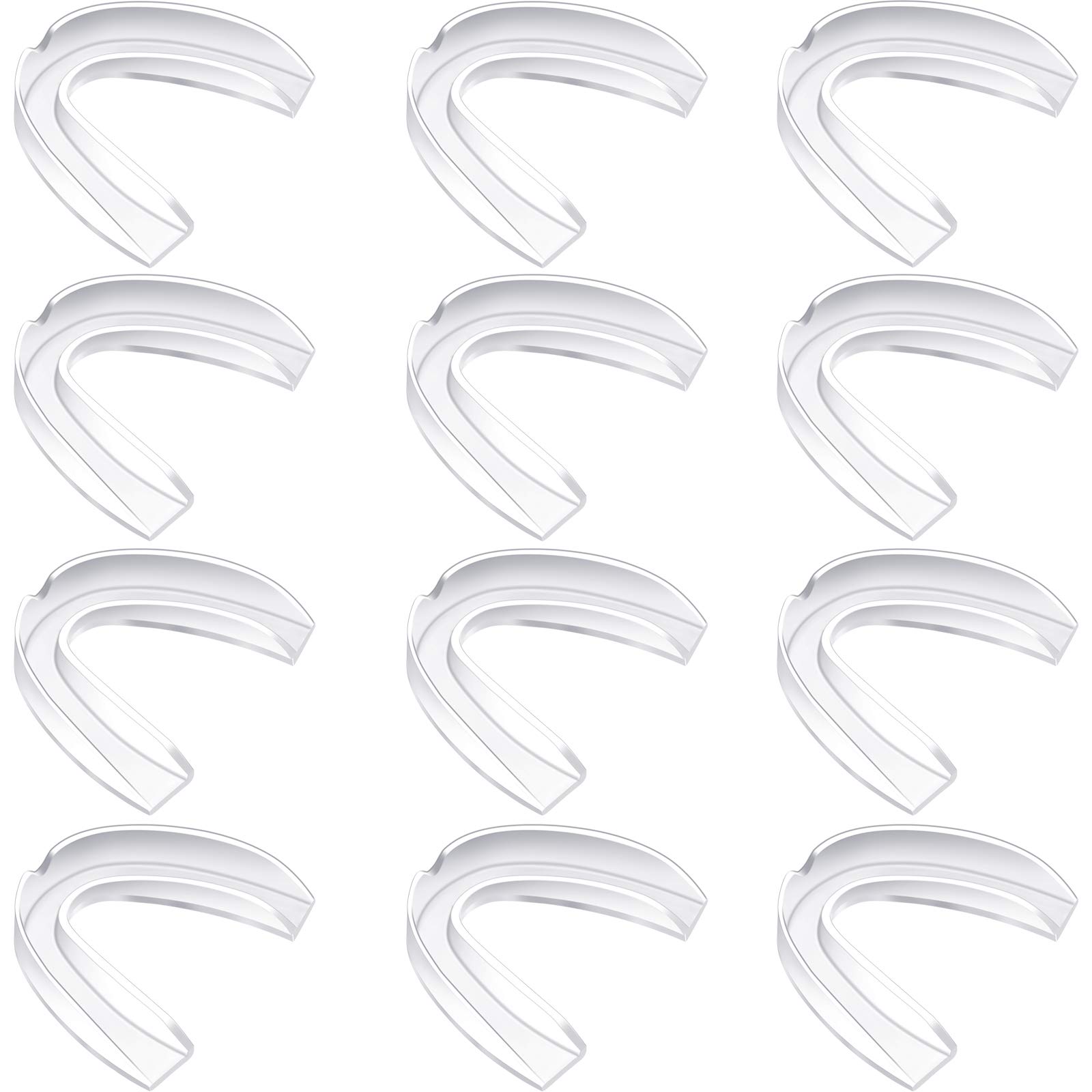 Photo 1 of BBTO 20 Pieces Sports Mouth Guard Boxing Mouth Protection Athletic Mouthpiece for Football Basketball Hockey Karate Rugby Match(Transparent Color,Adult (11 yrs & Above))