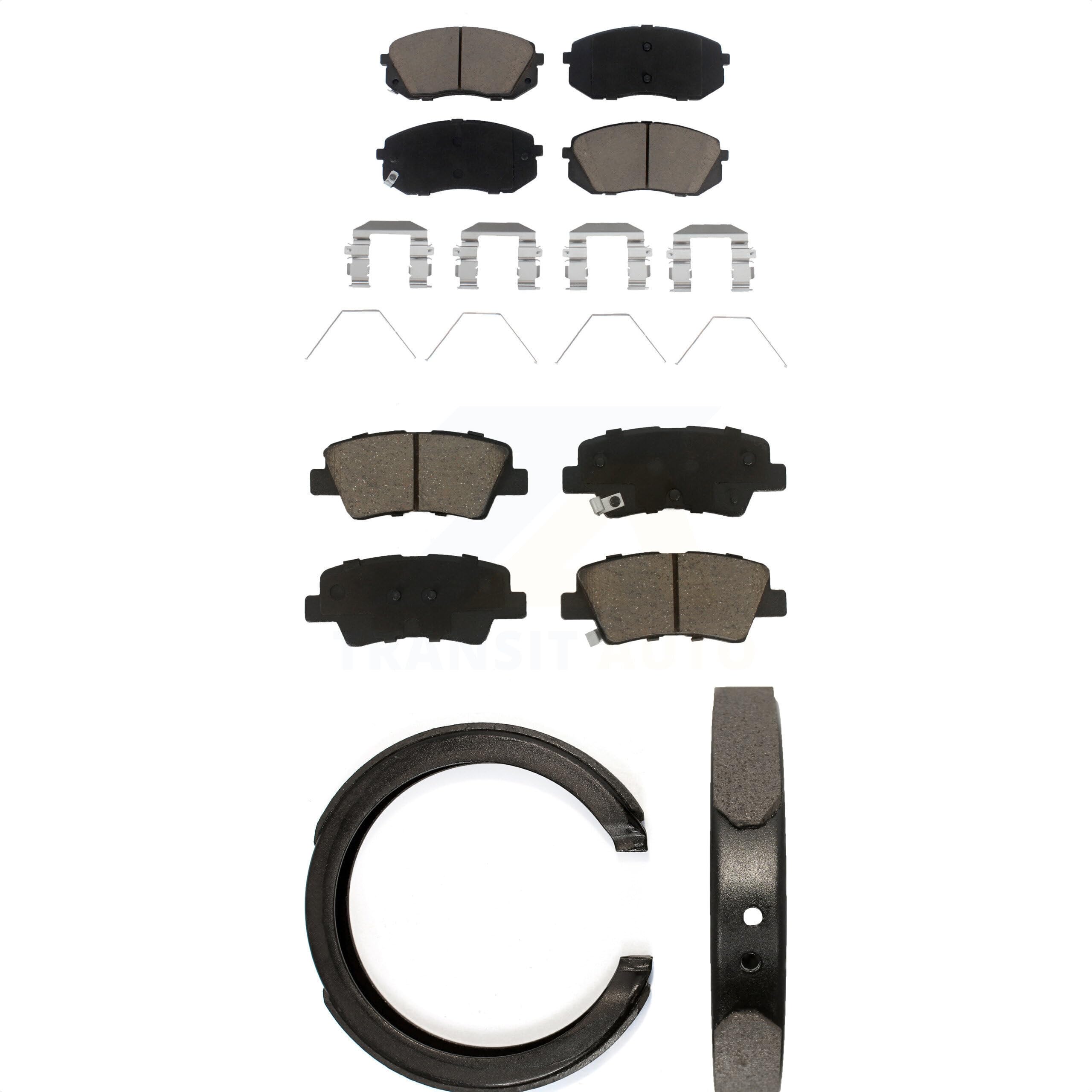 Transit Auto Front Rear Ceramic Brake Pads And